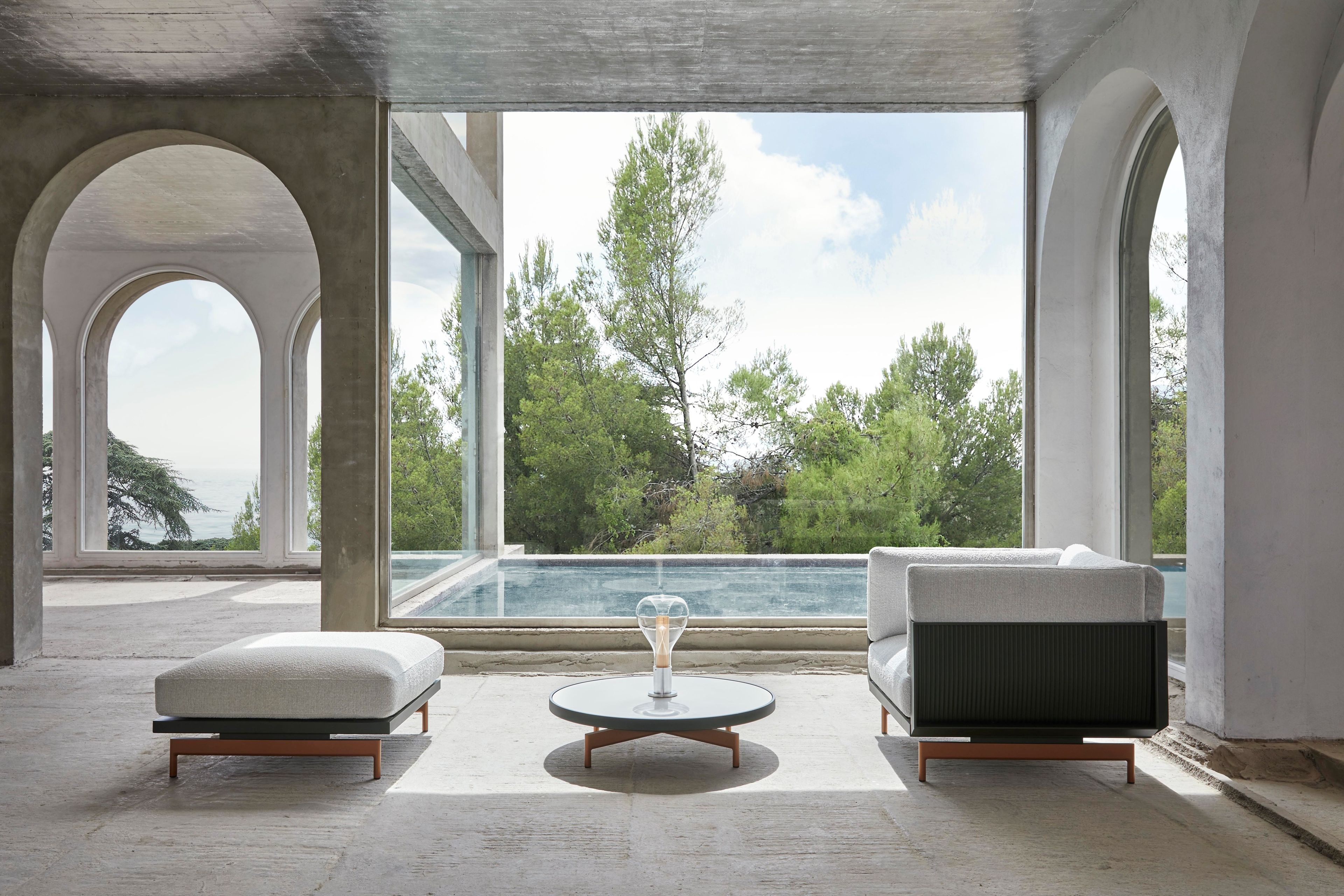 Фарфоровый круглый садовый столик GANDIABLASCO Onde ARCH-00126338 - Вид №21