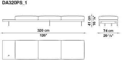 B&B Italia 3-х местный тканевый диван Dock sun-id-1376507 - Вид №158