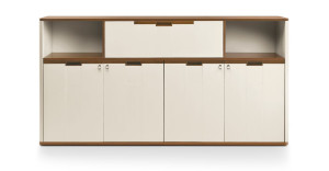 Офисный шкаф из меламиновой кожи с ящиками