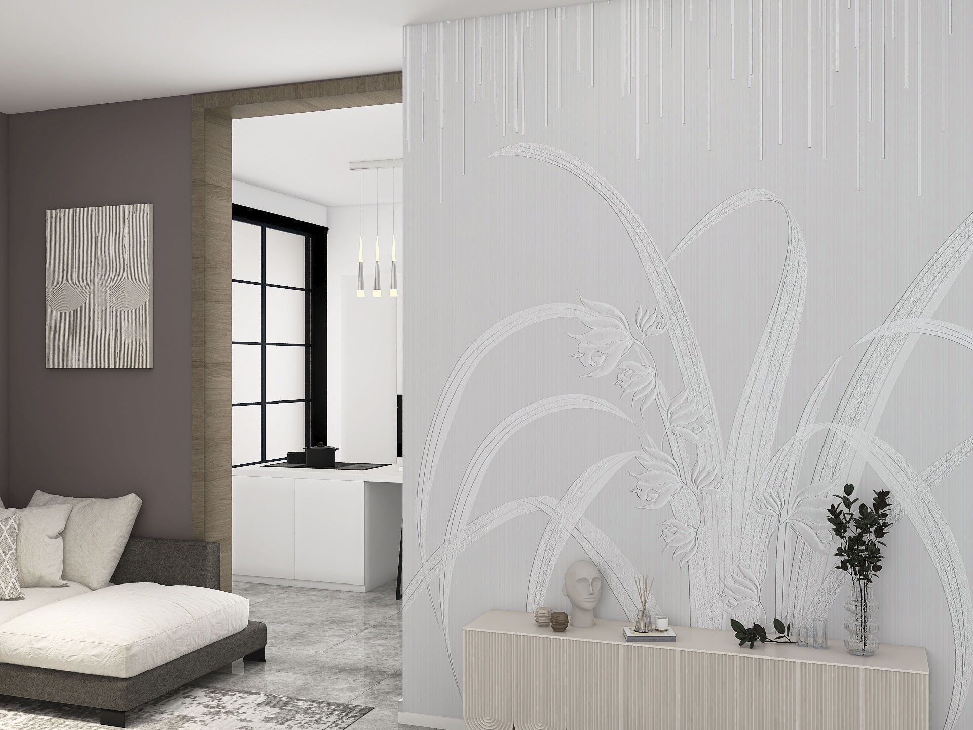 Обои с цветочным узором Rimura 2023 ARCH-00043297