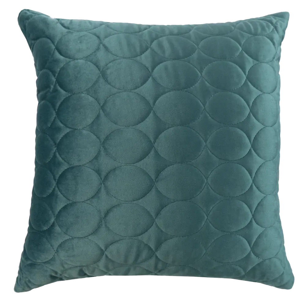 Подушка Овалы 50x50 см цвет бирюза LINEN WAY STLM-2202736