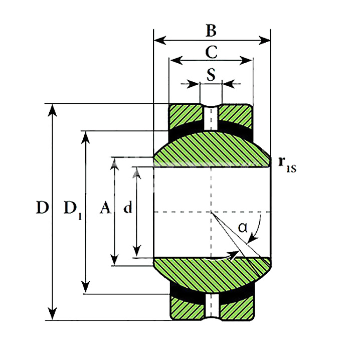IS1854 Подшипник SSR14 ISKRA  - Вид №1