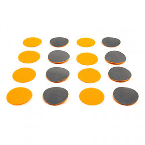 07с3433 Фликер - кружок 71% полиамид, 19% полиэстер, 10% хлопок 10 шт ярко-салатовый