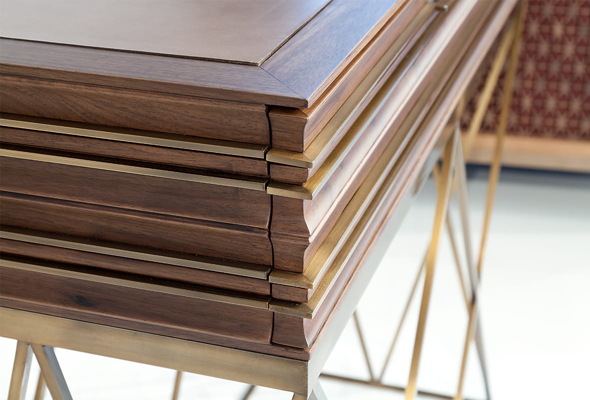 Прямоугольная консоль с ящиками Mobi ARCH-00133497 - Вид №4