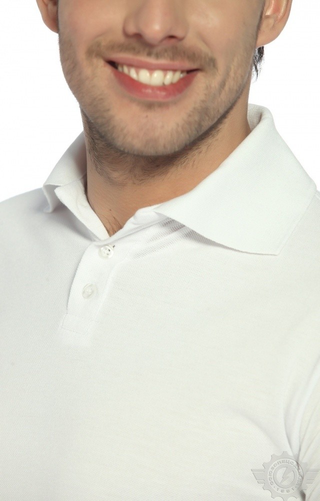 66339 Тенниска-поло белая  Одежда для салонов красоты  размер XL (52) Спецодежда  - Вид №6