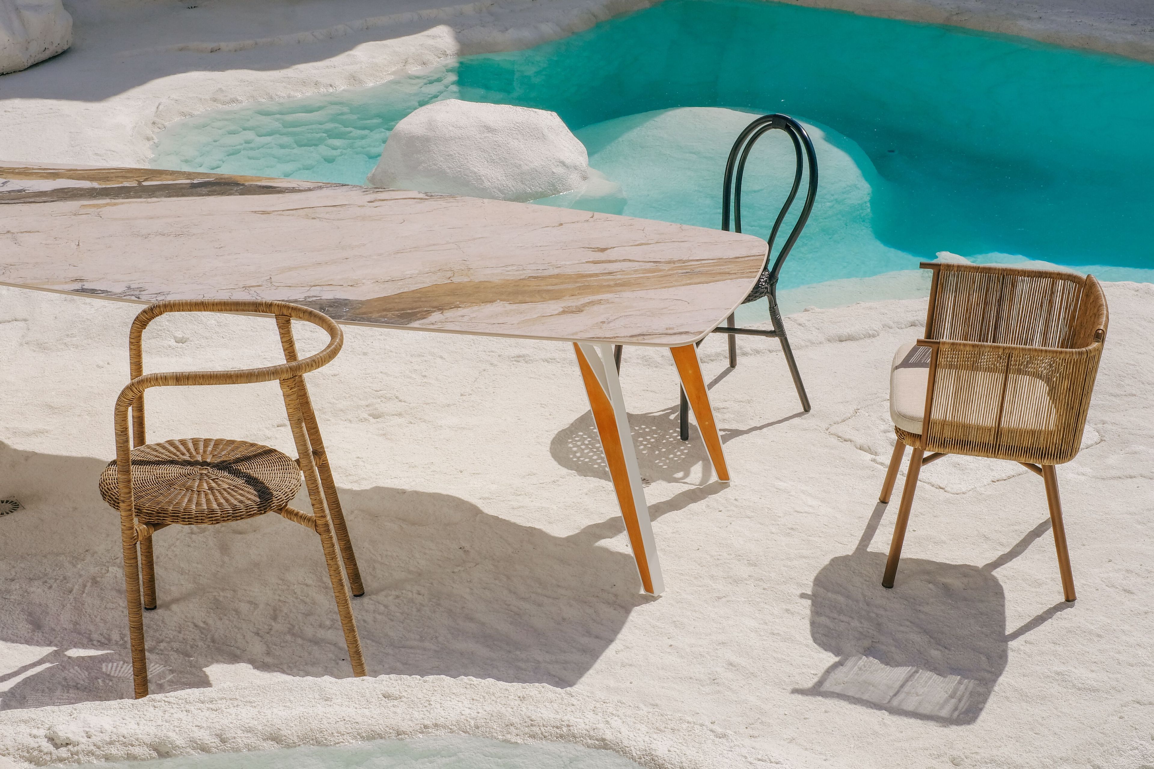 Прямоугольный садовый стол из керамогранита cbdesign Palinuro / Praiano ARCH-00101430 - Вид №14