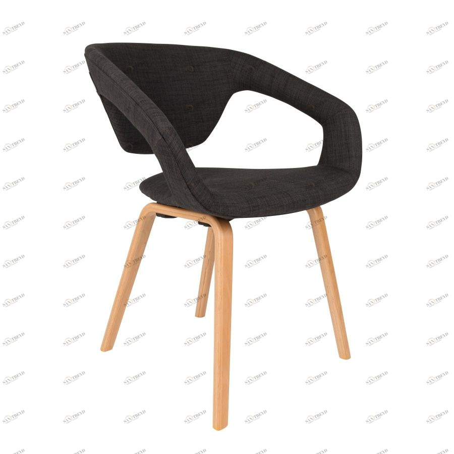 Кресло Flexback темно-серое с бежевым основанием Zuiver 1200096