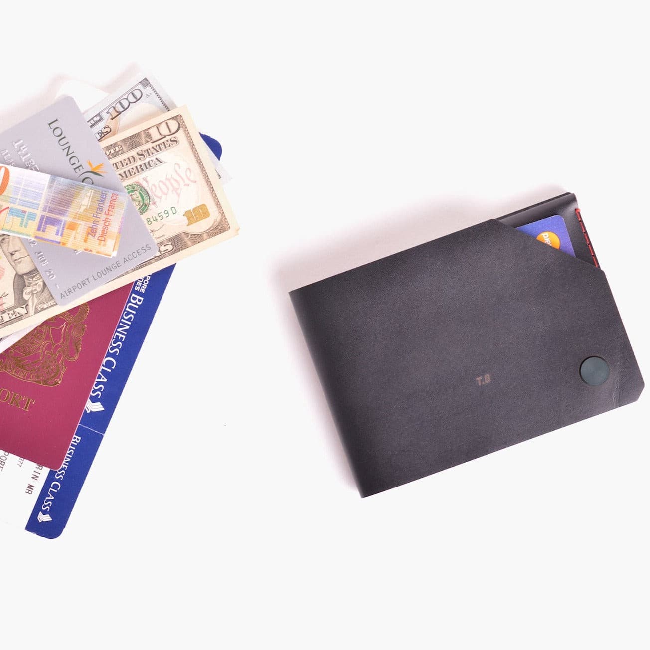 W105CHAR Дорожный кошелек - уголь Wingback  - Вид №6