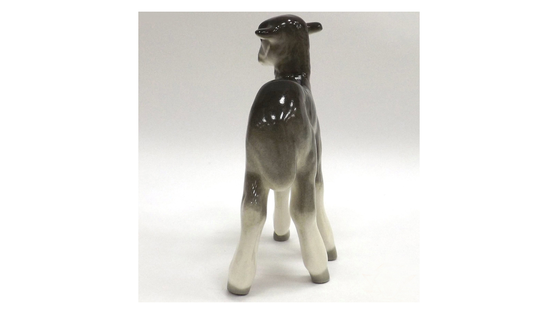 80366 Императорский фарфоровый завод Скульптура "Ягнёнок стоящий" Фарфор твердый  - Вид №3