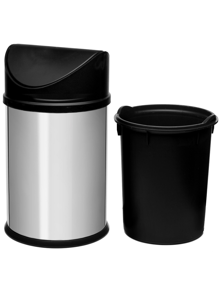 Вёдра с педалью и крышкой Auriga 12L Chrome NAVAKO 11038 - Вид №2