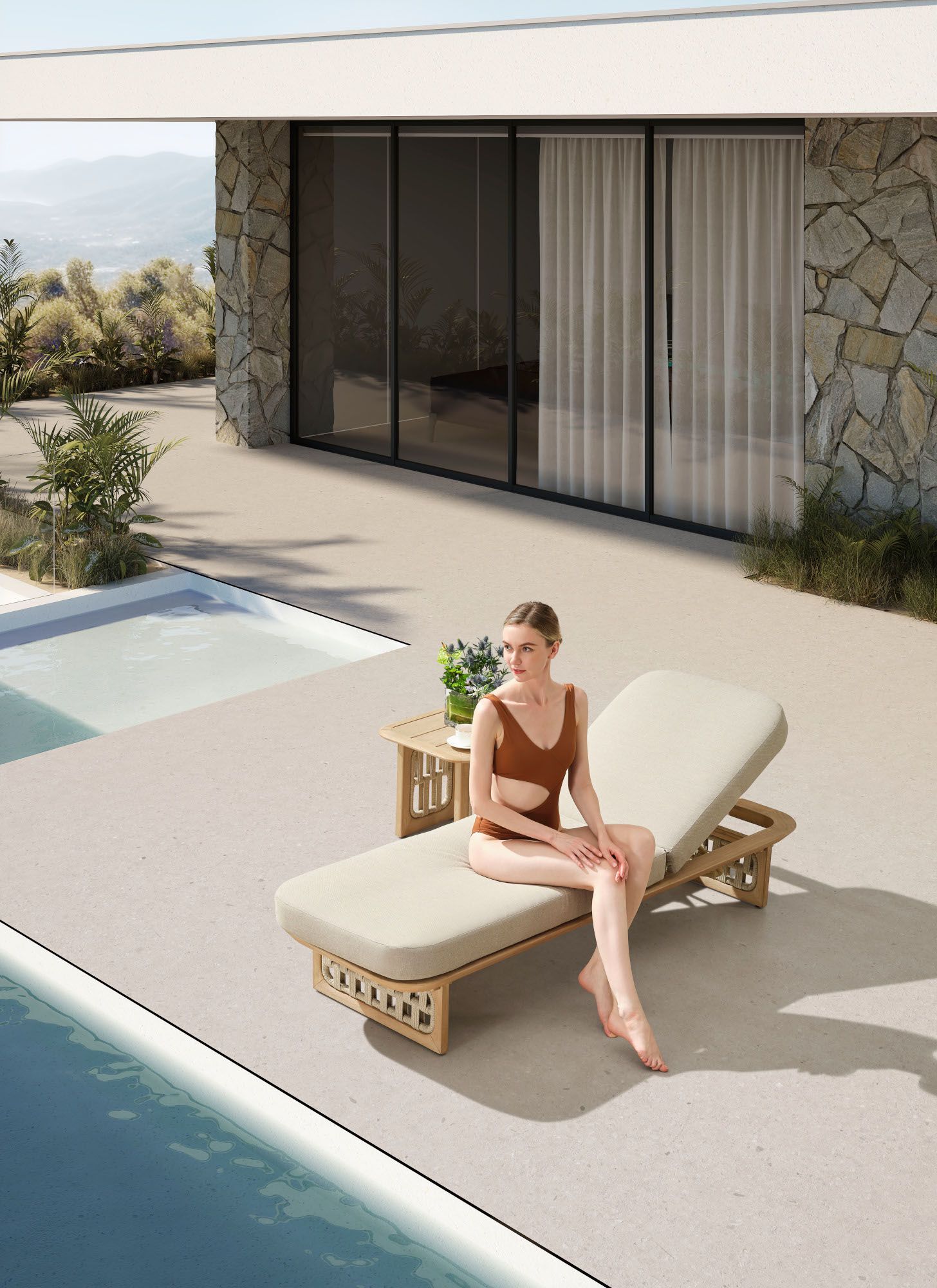 Шезлонг с откидной спинкой HIGOLD Riva ARCH-00140324 - Вид №1