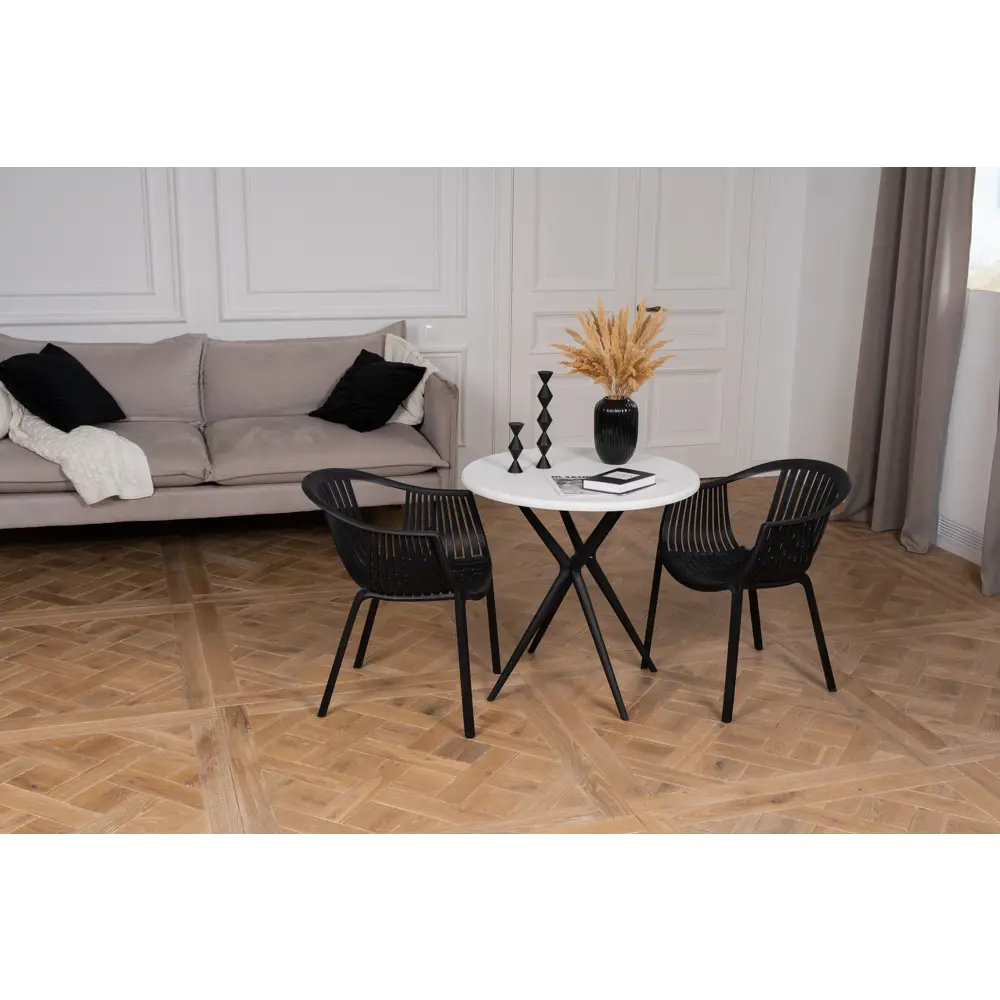 Кресло Vernaccia 64x54x76 см пластик цвет черный Santreyd нет STLM-2205058 - Вид №5