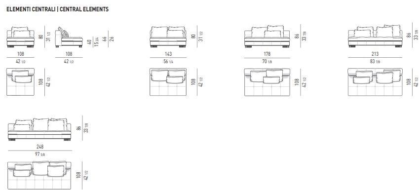 Minotti Модульный тканевый диван Blazer sun-id-1375769 - Вид №12