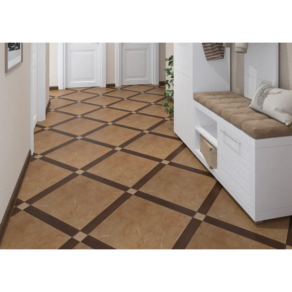 Керамогранит Рустик Вудстоун 3 50x50 см 1.25 м² цвет бежевый Santreyd STLM-2121660 - Вид №3