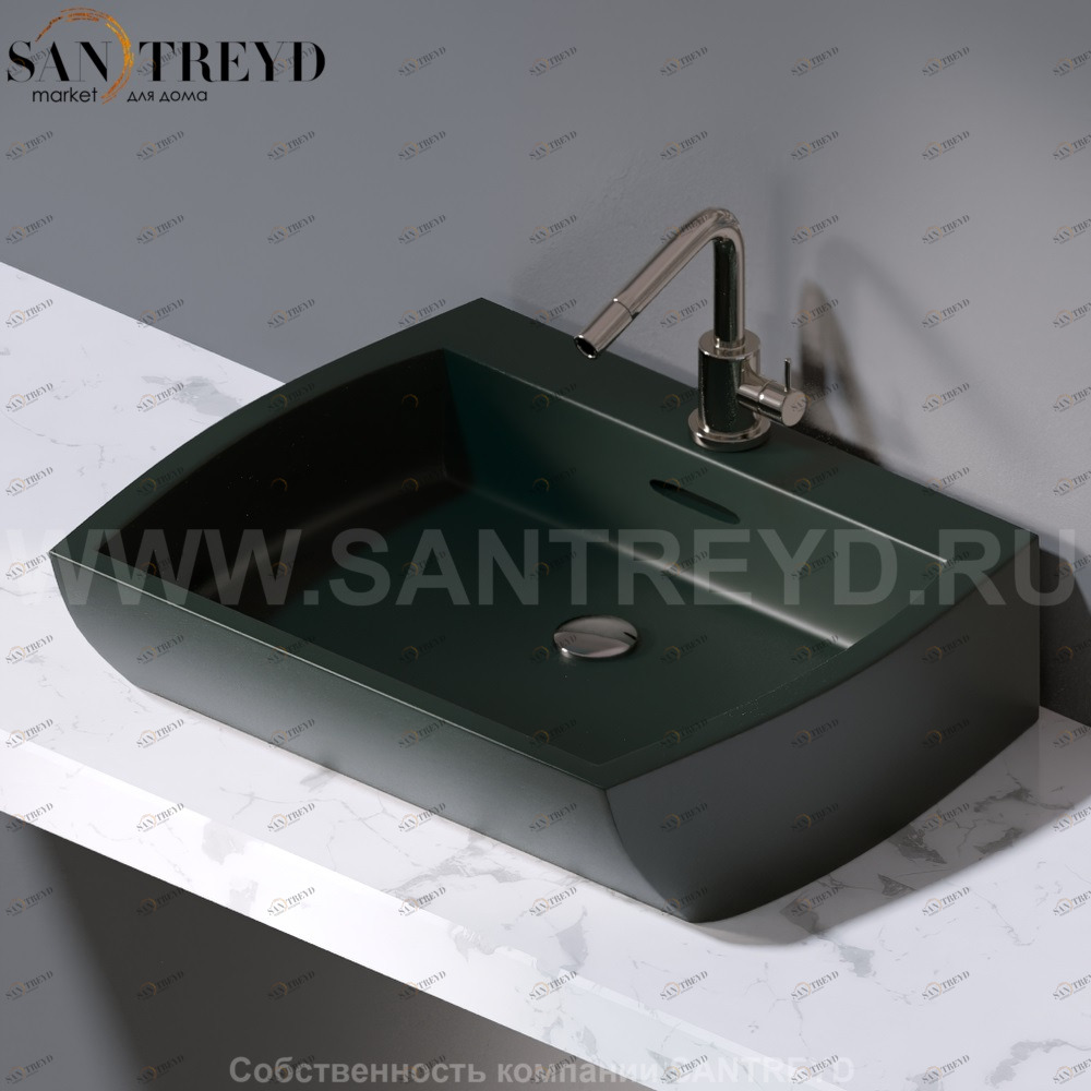 L282.143 Накладная раковина на столешницу  овальная A. e T. Italia SQUARE AeT ITALIA