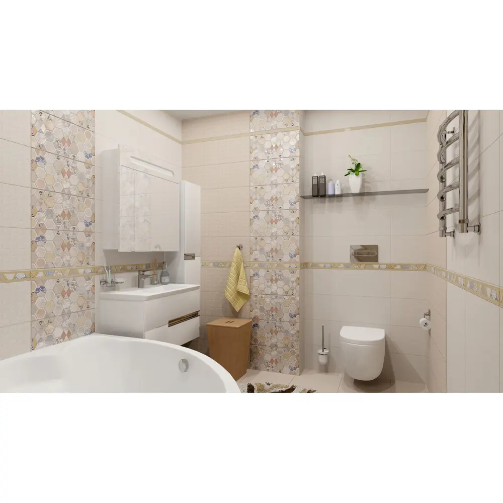 Бордюр «Asteria» 50х6.7 см цвет бежевый Santreyd STLM-2146190 - Вид №2