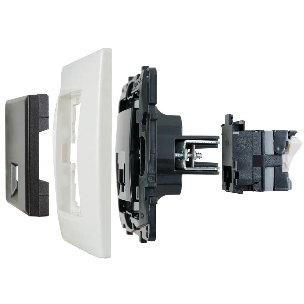 Розетка компьютерная RJ45 категория 5e UTP - Legrand Structura - магнезиум STLM-2030676 - Вид №5
