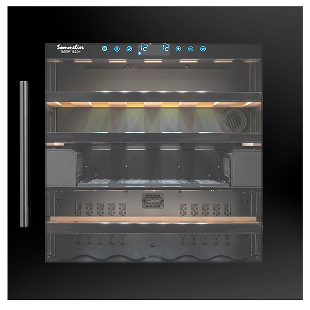 9173360 Винный шкаф Temptech SOMZ60DB-24 черный STDN-0051415 - Вид №1