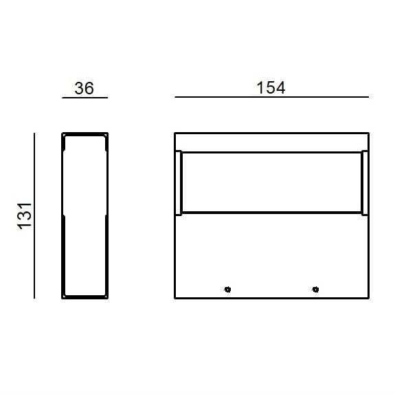 Алюминиевый светодиодный настенный светильник Linea Light Group REGOLO MONO EMISSION ARCH-00046474 - Вид №4