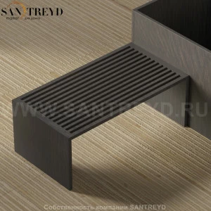 Скамья для ванны WOODLINE V темный дуб