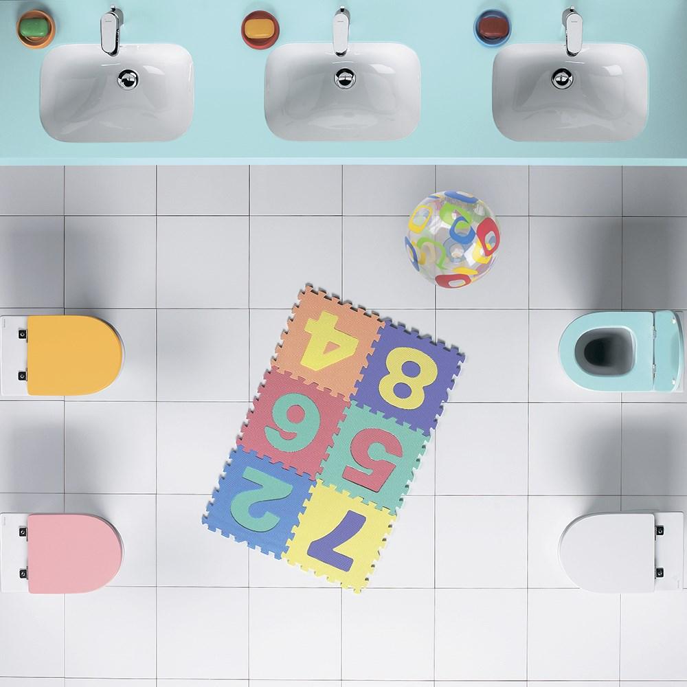 Набор Sanitana приставной INFANTIL: чаша BTW + крышка белая S10013123300000;S80007332900000 - Вид №3