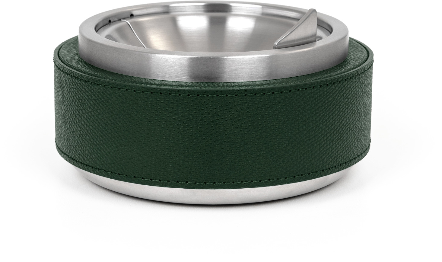 Пепельница Luna - Ø 13,5XH7,5 см / зернистая кожа_КРЕМОВЫЙ