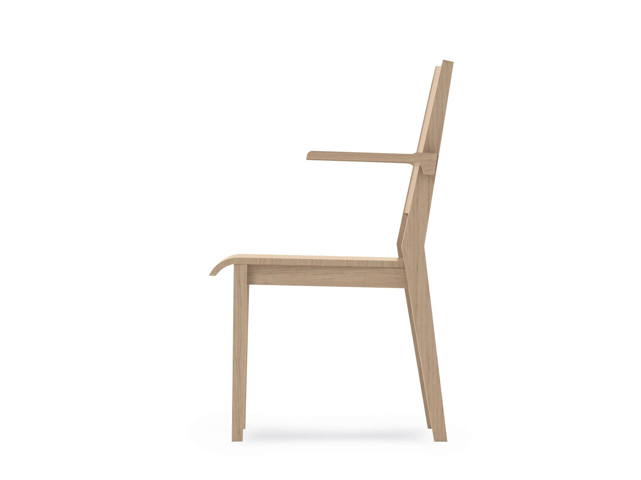 Штабелируемый стул из бука с подлокотниками PIAVAL ARCH-00114380 - Вид №4