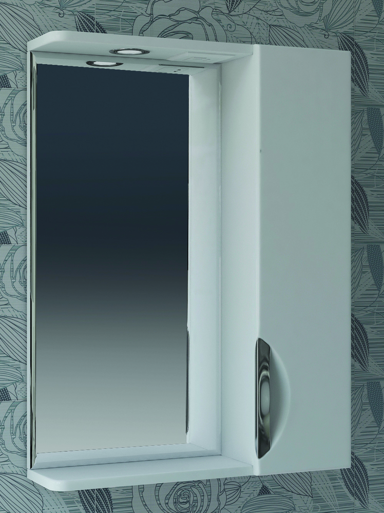 Зеркало Callao 500 правое, со спотом500⨉150⨉700 мм белый VIGO sun-id-664579 - Вид №1