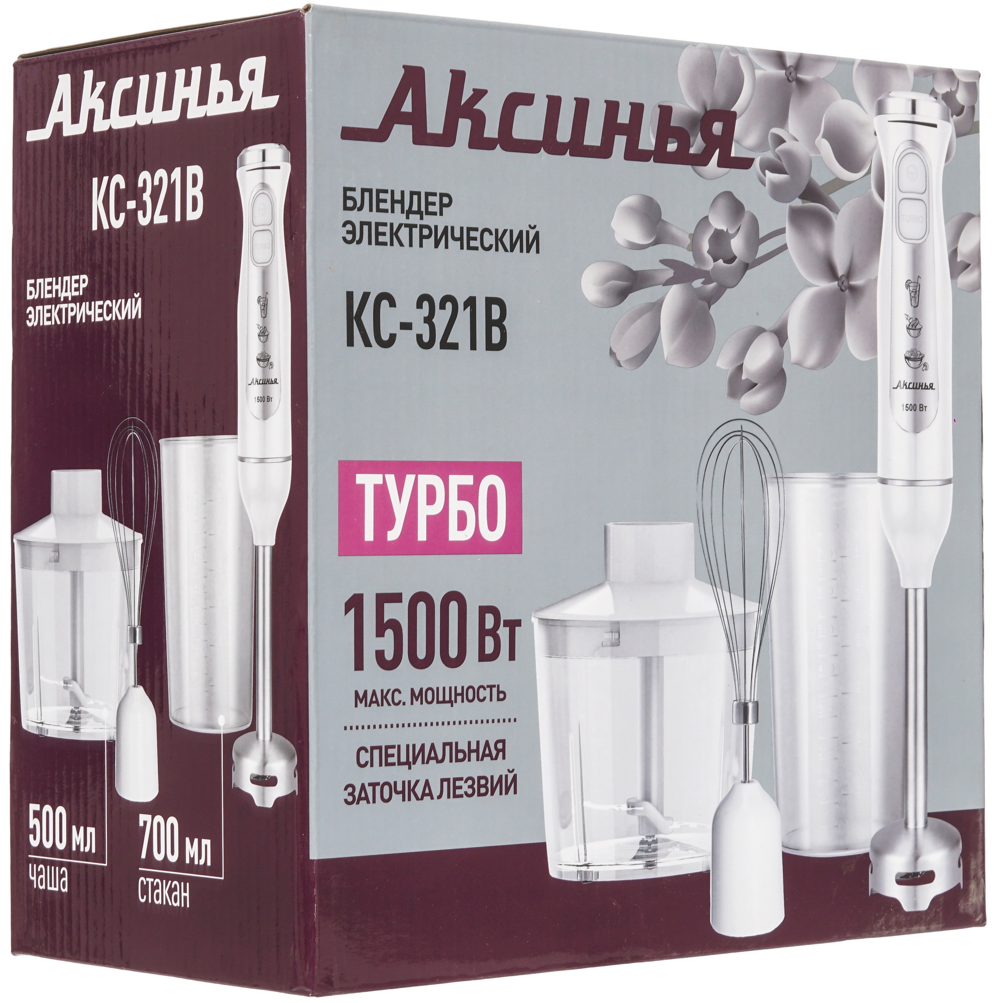 9050511 Блендер погружной Аксинья КС-321В белый STDN-0032737 - Вид №11