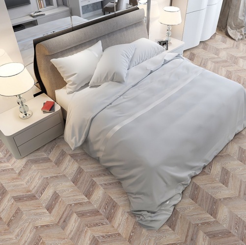 Паркет Ёлка CorkStyle Chevron Chevron Brown Дизайнерский (Гладкая) 1235х305 мм 4200200005 - Вид №2
