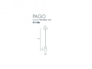 036011 Подвес белый - хром Aromas del Campo Pago