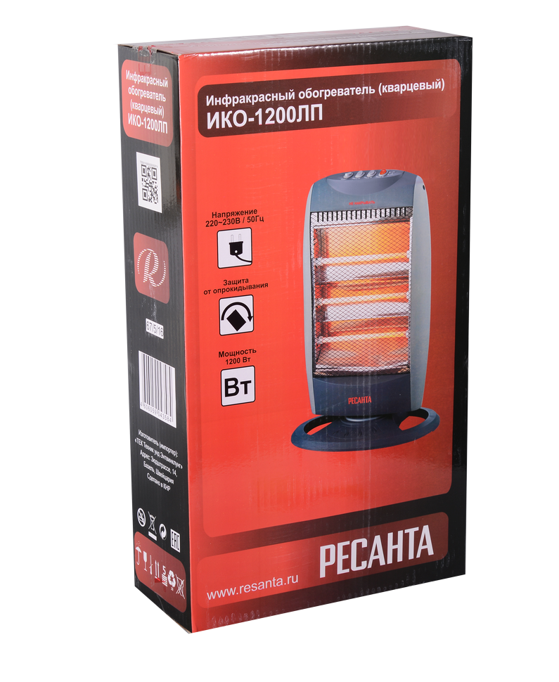 9029898 Инфракрасный обогреватель Ресанта ИКО-1200ЛП STDN-0075560 - Вид №7
