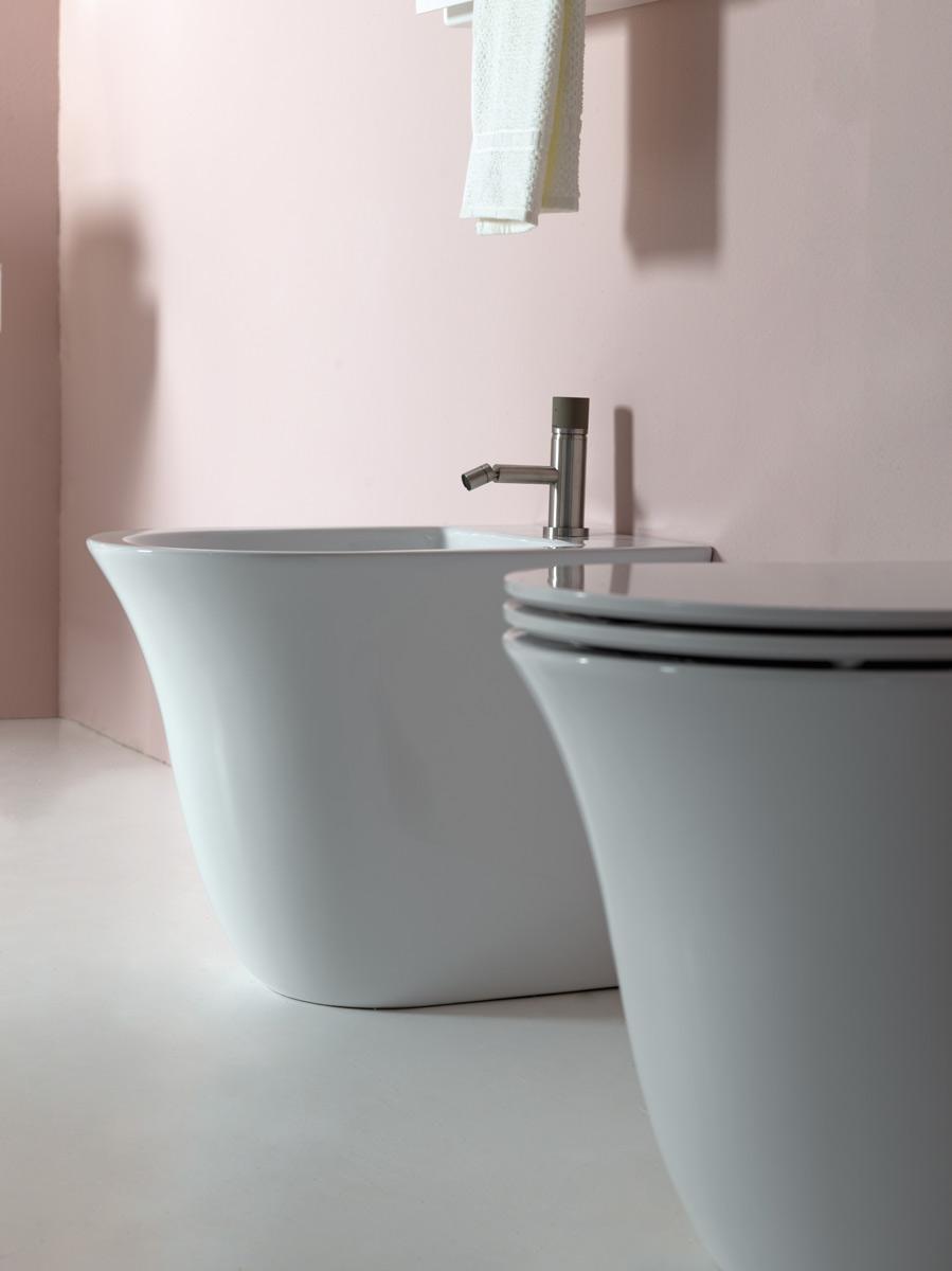 FLBI0118 Напольное биде приставное GSG CERAMIC Flut - Вид №4