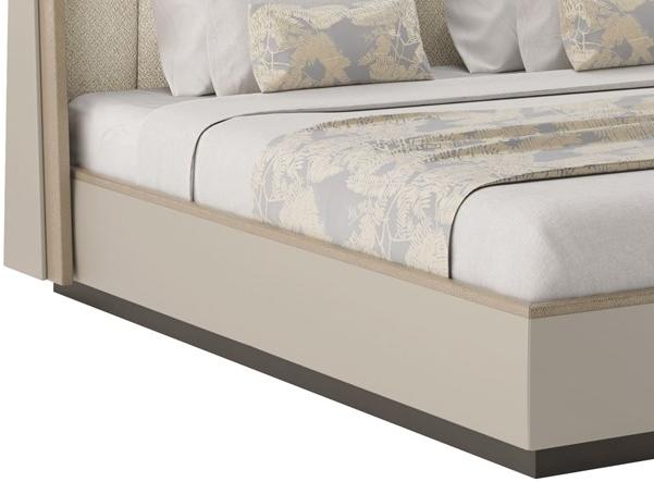 FRATO Кожаная кровать King size с мягким изголовьем  Ffu010005aan  - Вид №2