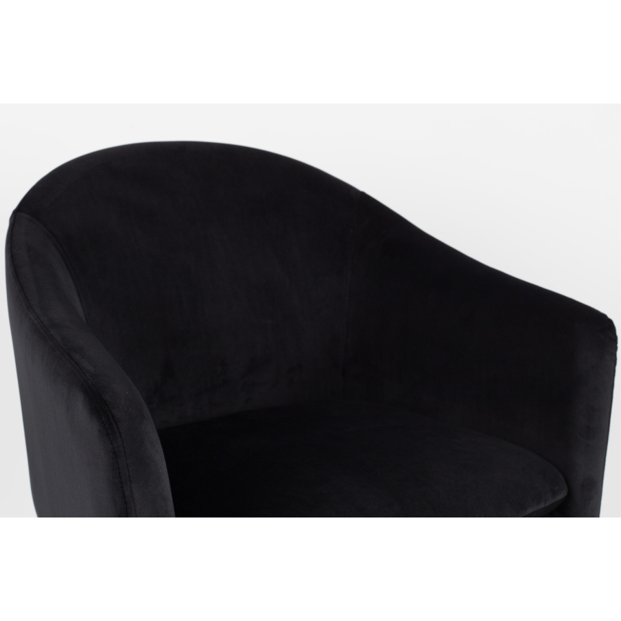 Кресло Catelyn черное White Label Living 1200161 - Вид №7