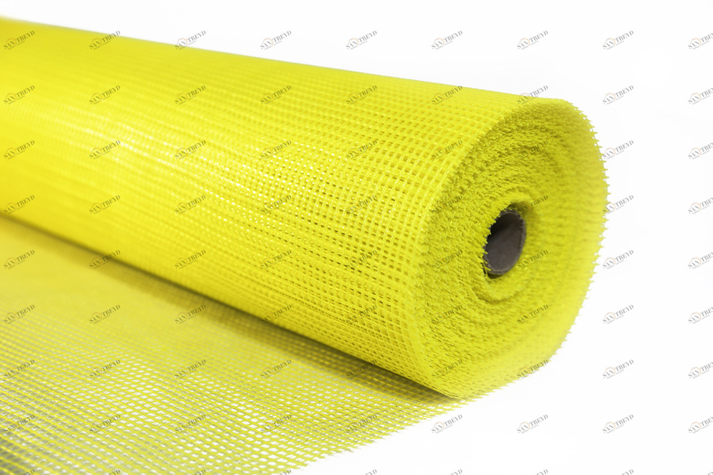 Сетка штукатурная фасадная X-Glass Pro 5х5мм желтая 145гр/м2 5548