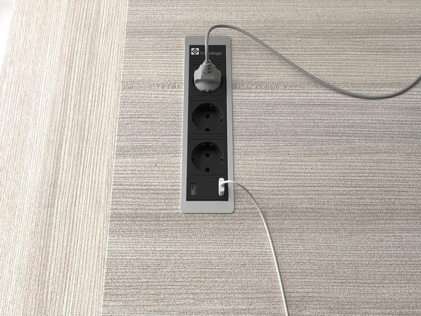 ASA PLASTICI Множественная скрытая электрическая розетка с usb Versalogic sun-id-1393164 - Вид №3