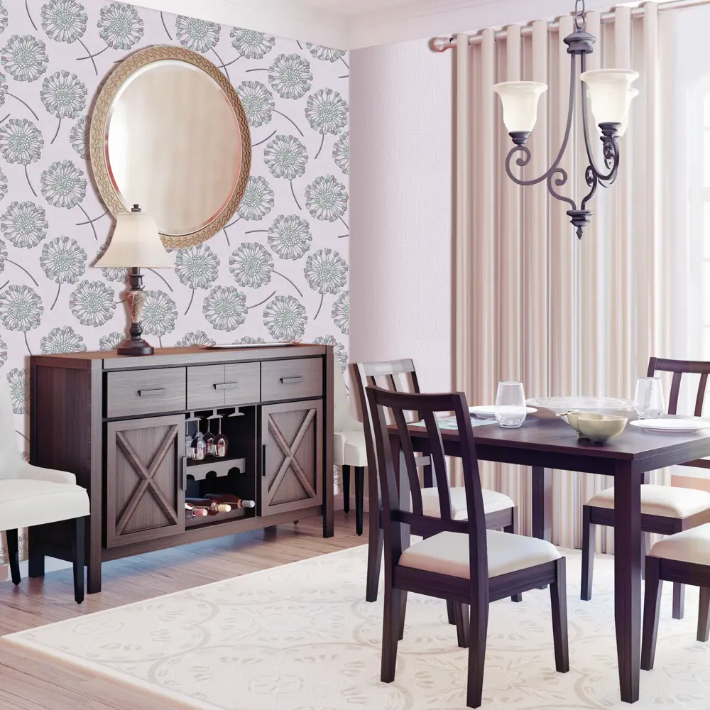 Обои флизелиновые Belvinil Ветерок фиолетовые 1.06 м 0286-91 STLM-2202144 - Вид №3