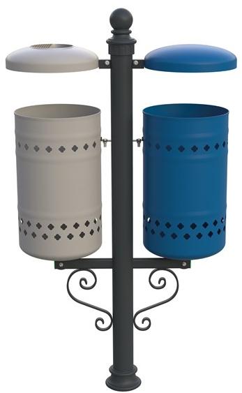 Lazzari Урна для мусора из металла для улицы sun-id-1513918 - Вид №2