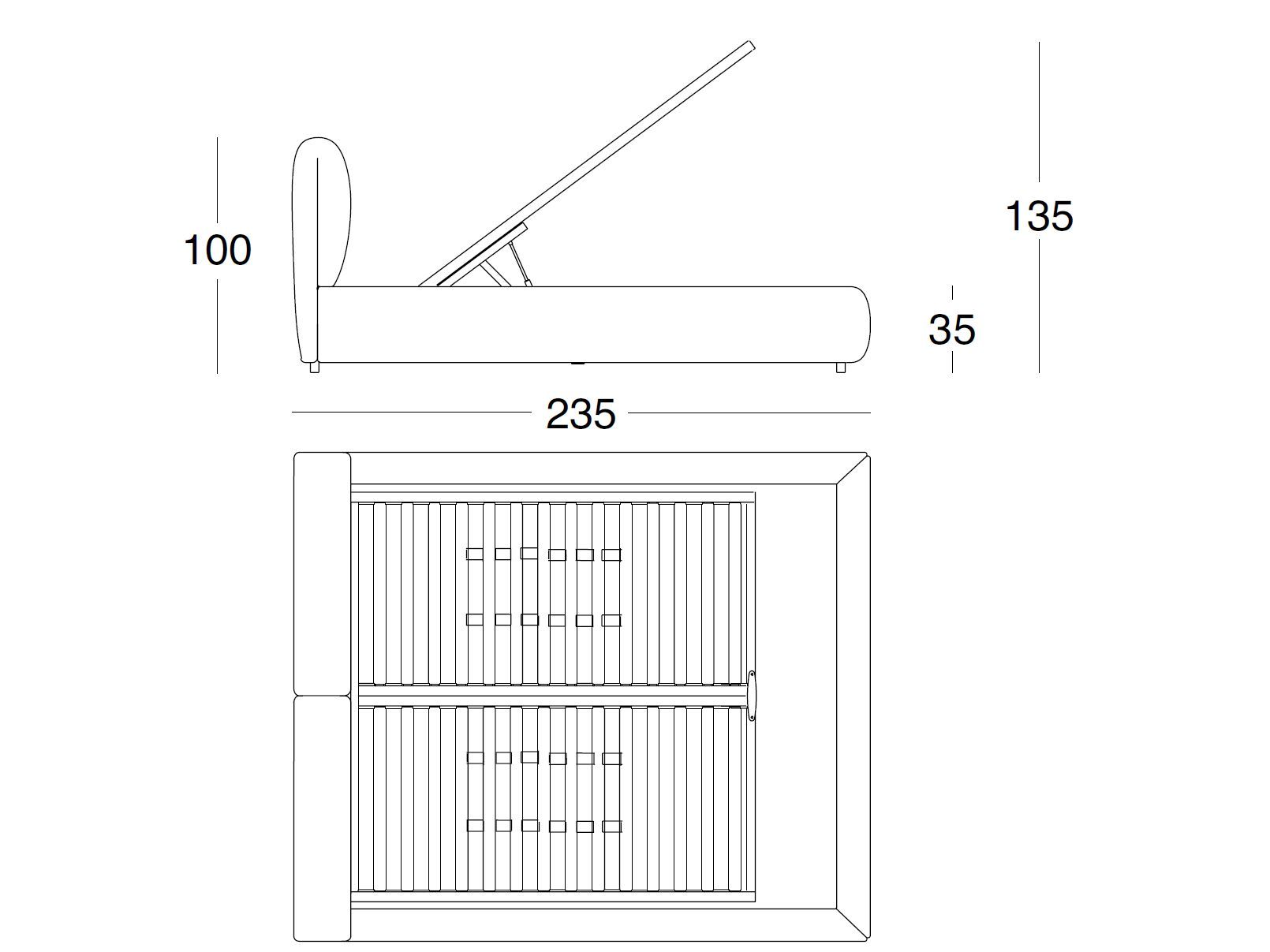 Ткань контейнер кровать Zanotta ZA, ZA ARCH-00045711 - Вид №7