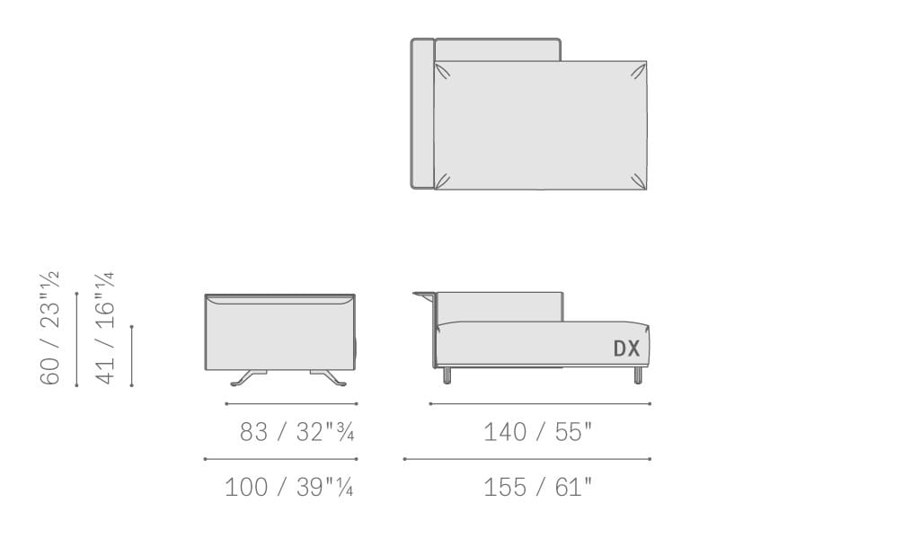 Ткань съемный садовый диван Poltrona Frau Boundless Living Outdoor Collections ARCH-00134649 - Вид №24