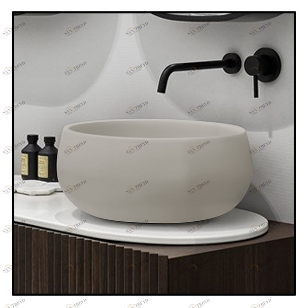 BATOPM Накладная раковина на столешницу  круглая Ceramica Cielo 