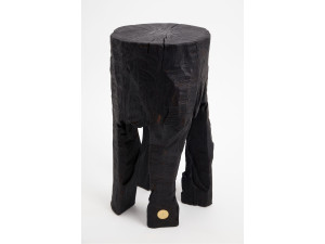 Дубовый журнальный столик / табурет