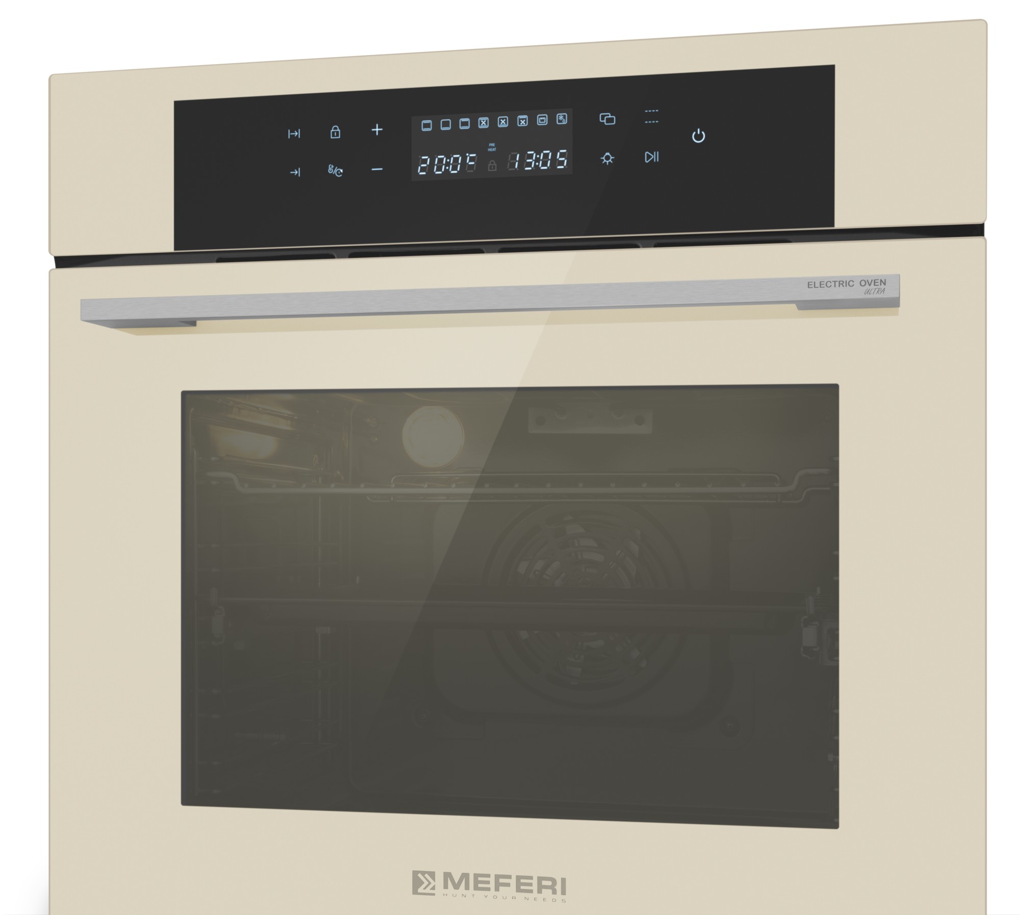 9202549 Электрический духовой шкаф Meferi MEO6010BG ULTRA бежевый STDN-0086394 - Вид №3
