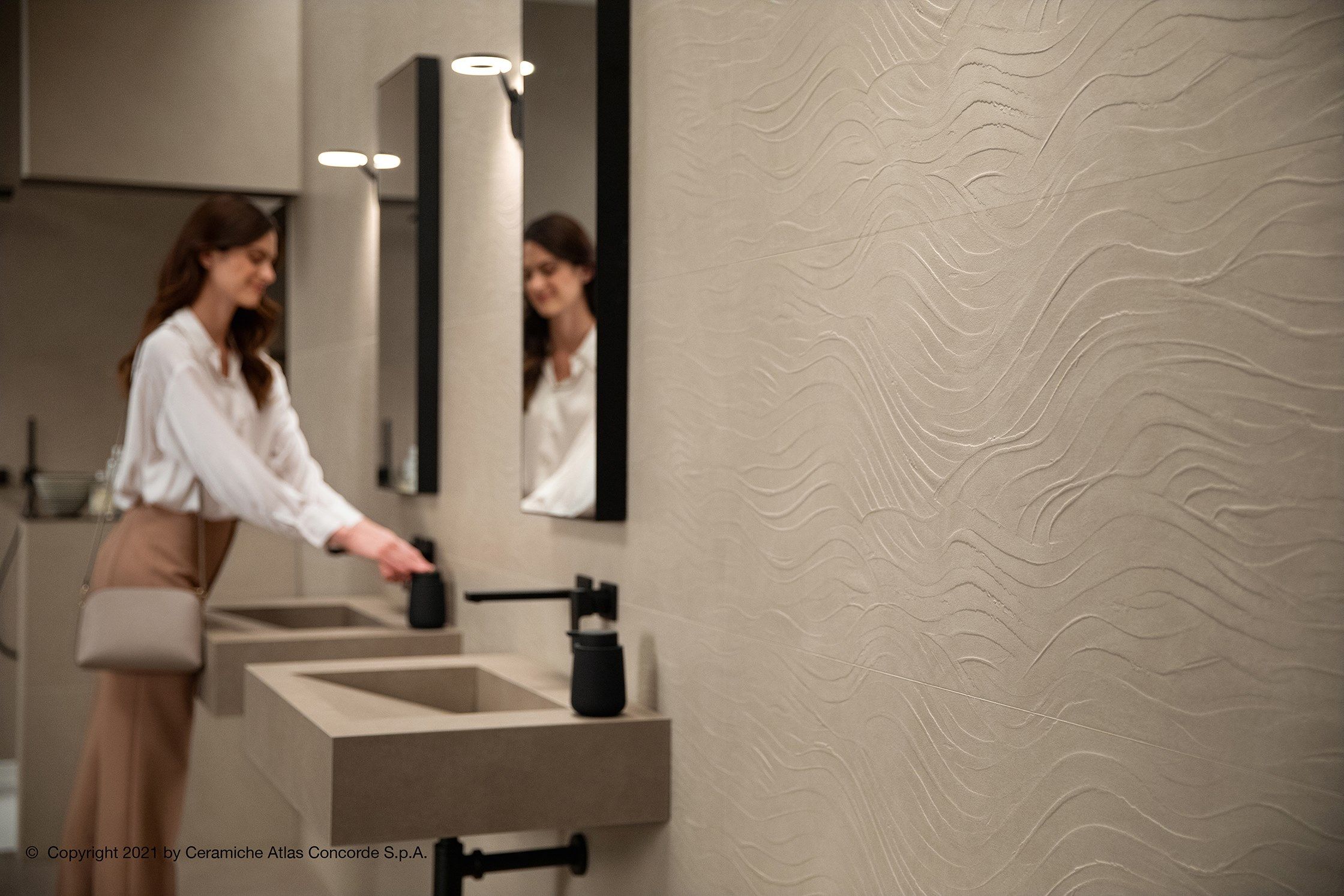 Белая керамическая паста трехмерное покрытие Atlas Concorde Boost Natural ARCH-00095959 - Вид №18