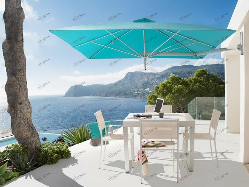 Umbrosa Регулируемый квадратный зонтик из анодированного алюминия для стены Paraflex sun-id-1398492