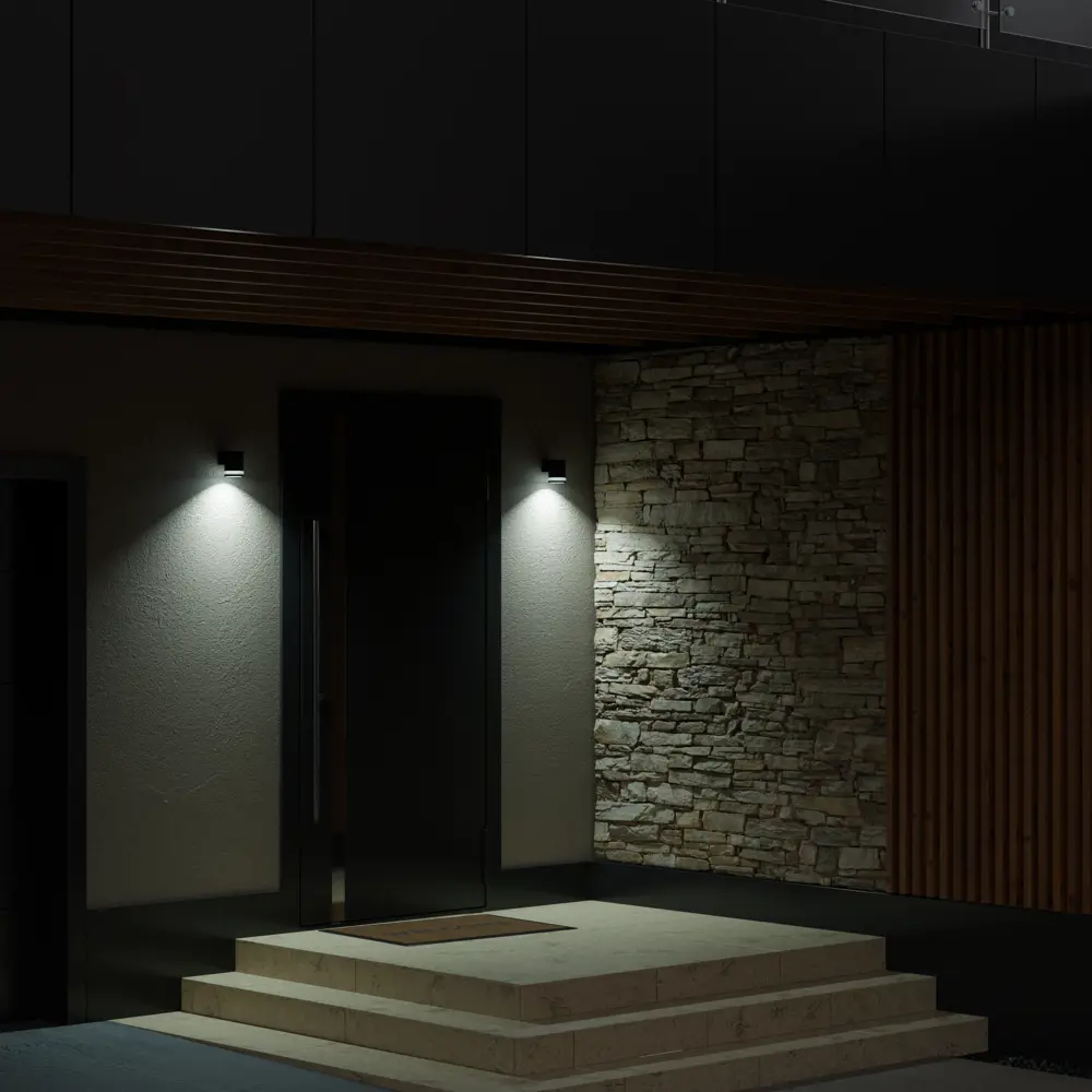 Светильник уличный настенный Apeyron 35 Вт IP54 цвет черный STLM-2061167 - Вид №4