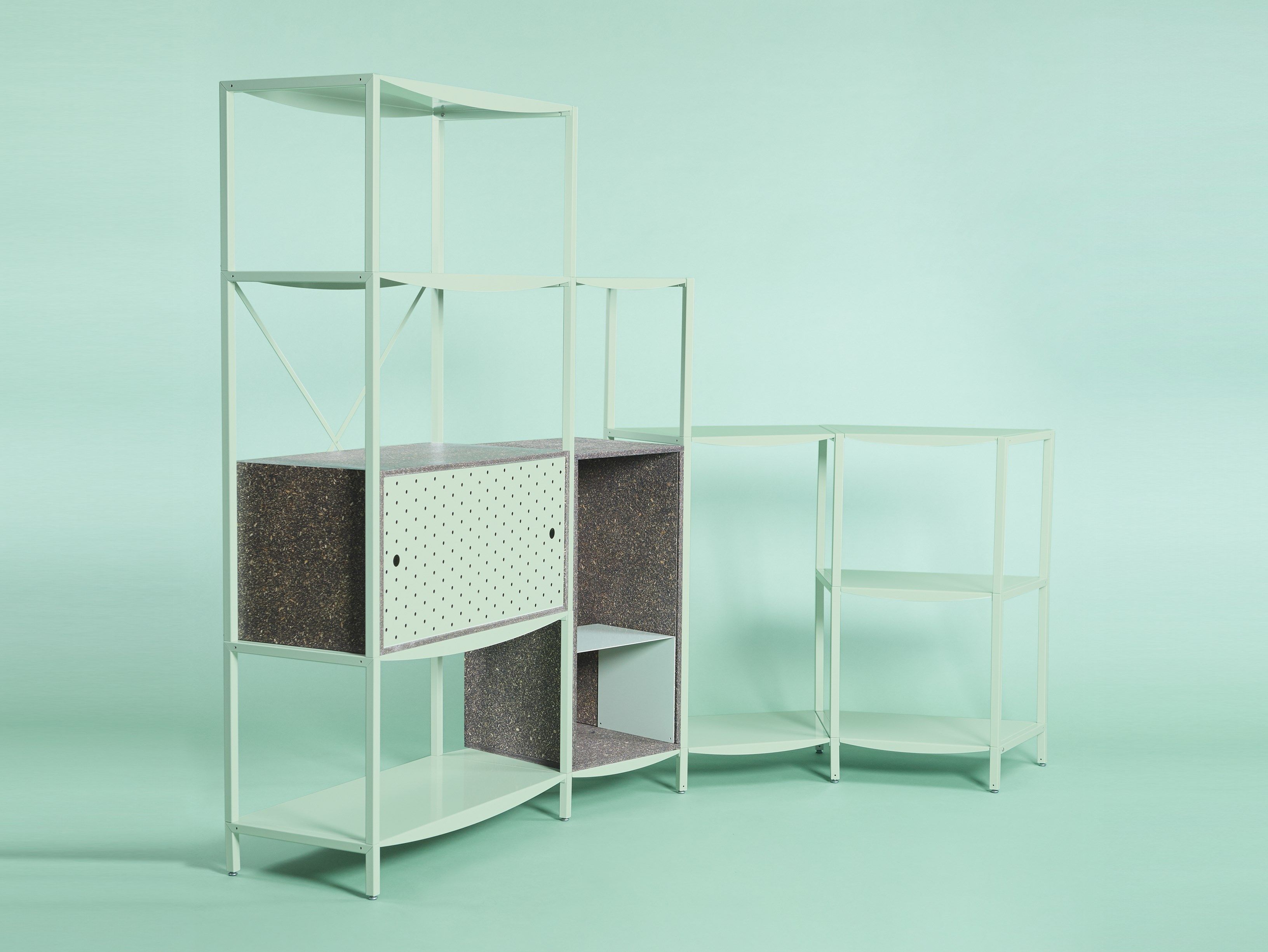 Металлическая секционная полка Giacopini Жан ARCH-00038947