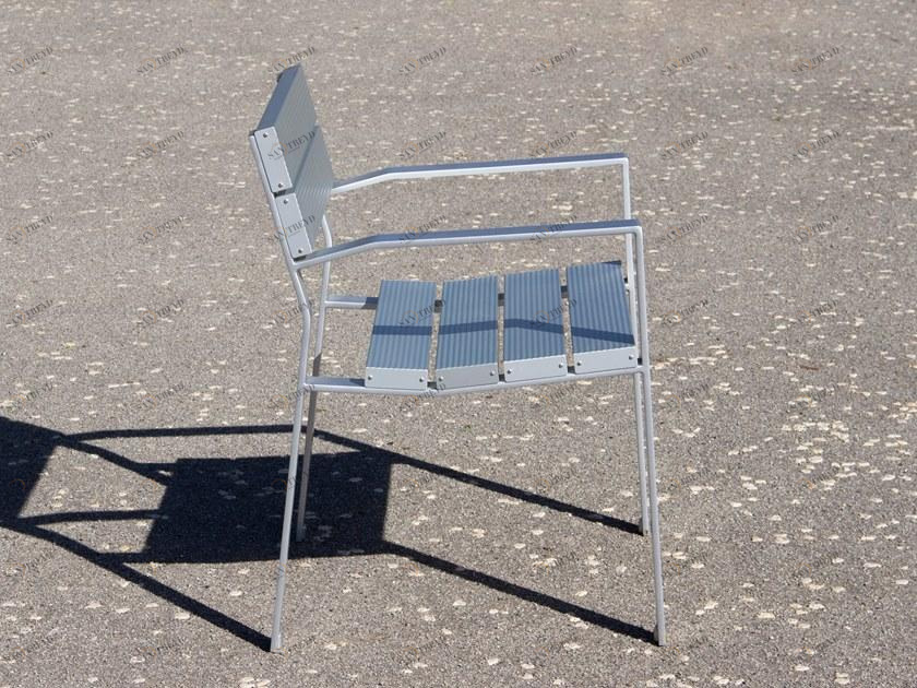 URBIDERMIS Скамья из алюминия с подлокотниками и спинкой Neoromántico sun-id-1380600