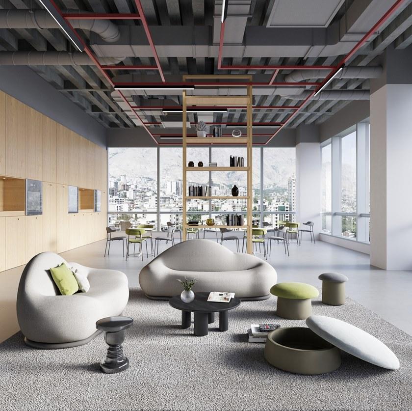 Grado Design Низкий круглый журнальный столик из мдф  Peb-tb-ct-c  - Вид №4